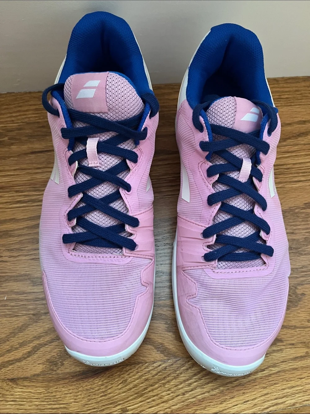 Babolot Women's Tennis Sneakers Pink with Navy Accents SFX 3 All Court